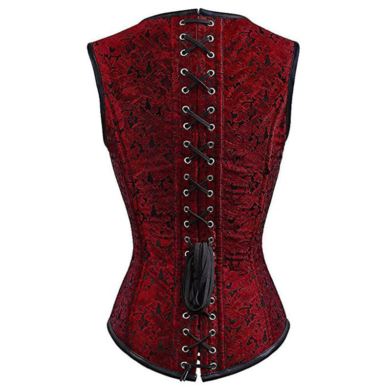 Gothic Steel Double Button Bustier
