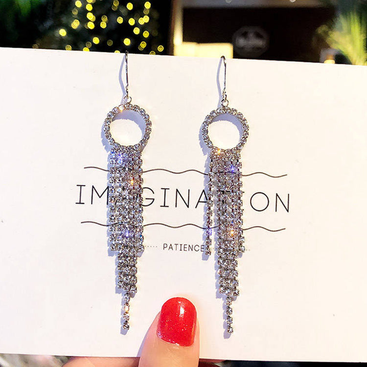 Personality Tassel and Stud Earrings