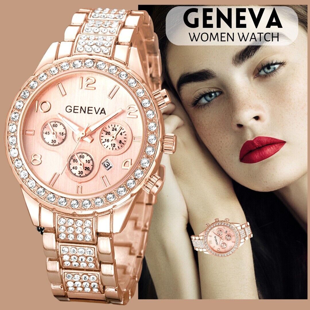 Women's Waterproof Rose Gold Wrist Watch