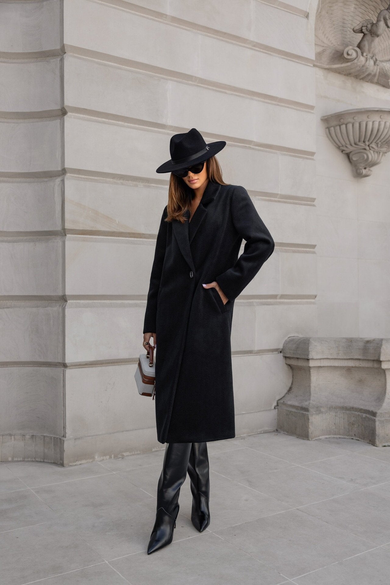 Classic Mid-length Woolen Top Coat