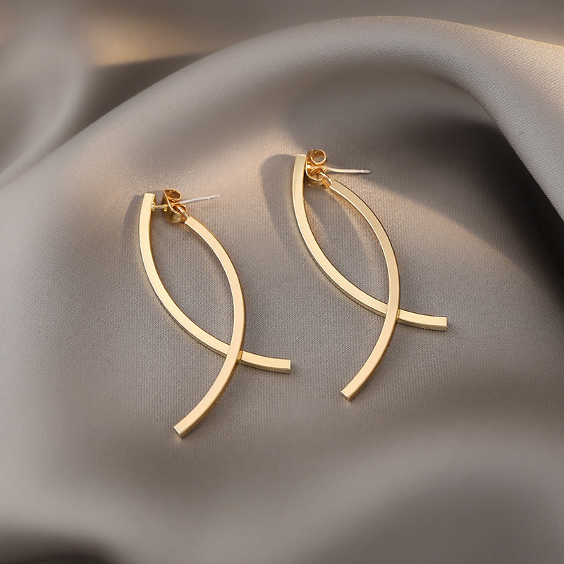 Gold Abstract Earrings