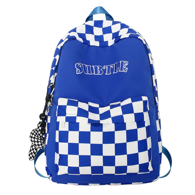 Trendy Checker Student Backpack