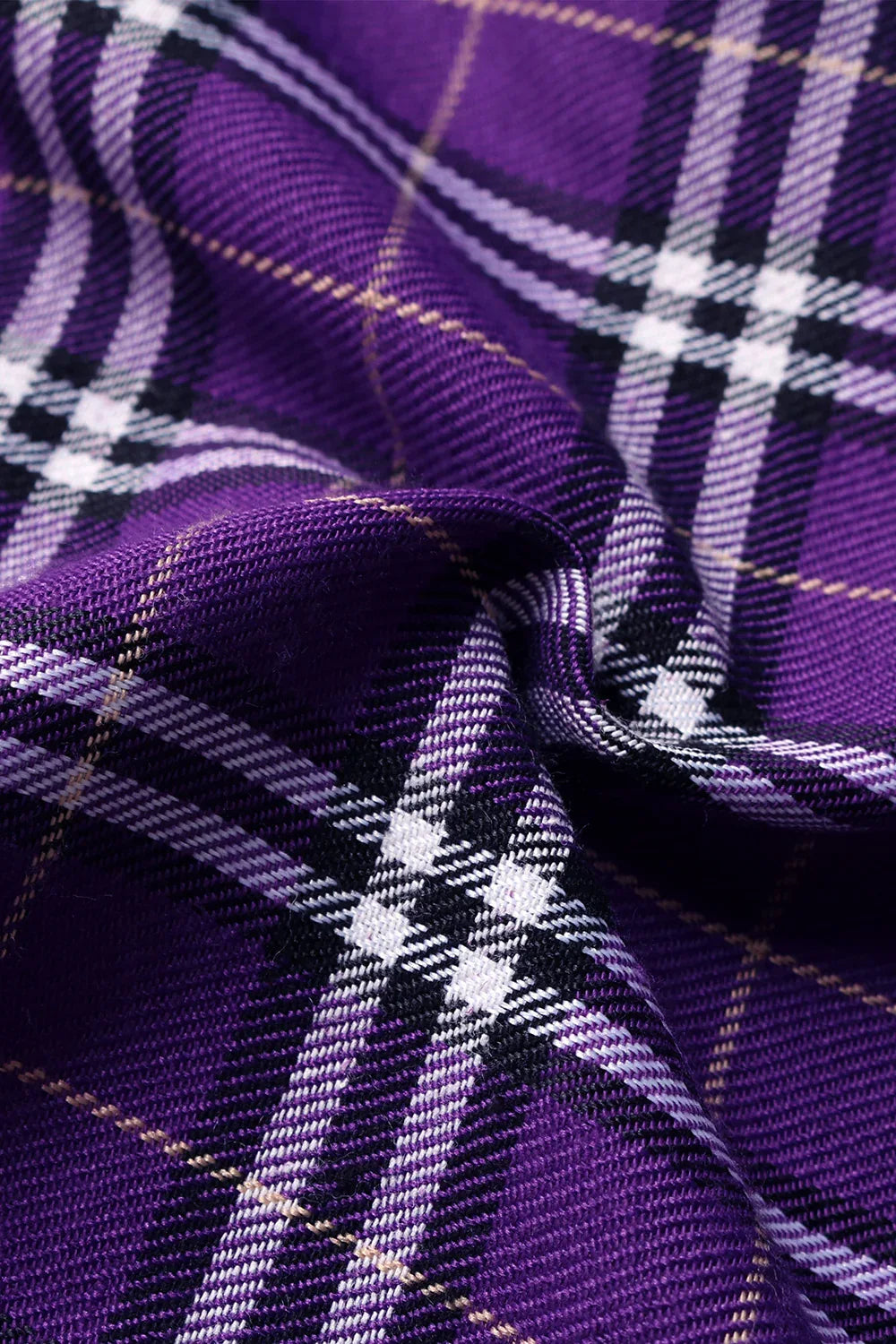 Perfee Plaid Straight Leg Overalls Bazaare Mart Purple Overalls