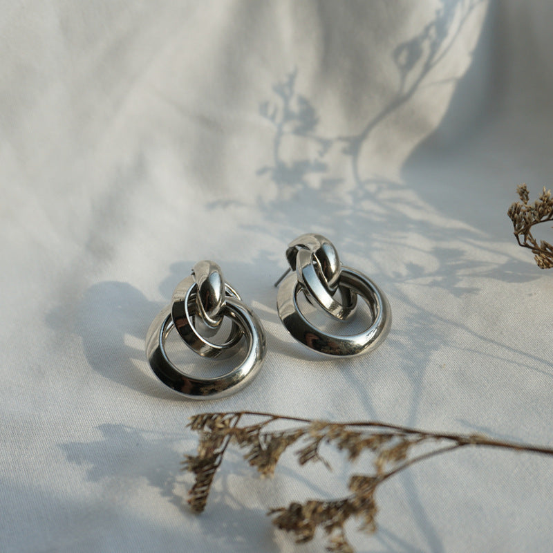 Personality Tassel and Stud Earrings