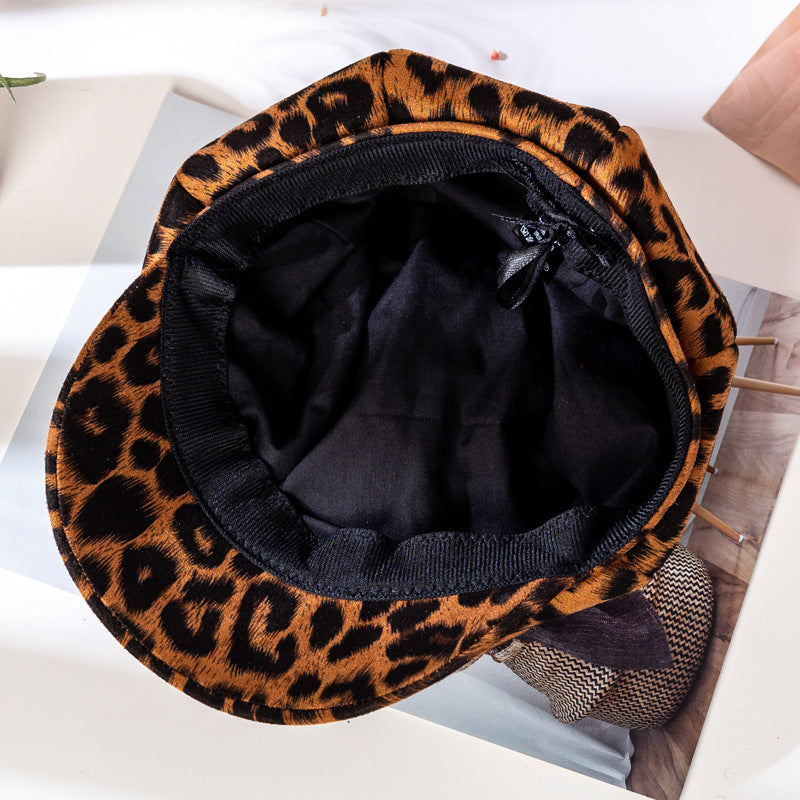 Women's Leopard Print Cap