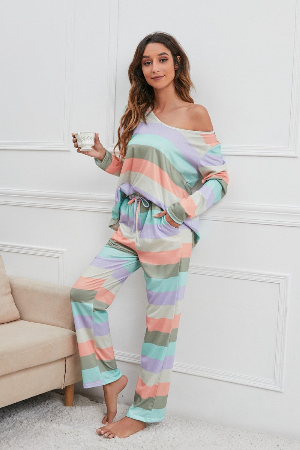 Striped Long Sleeve PJs