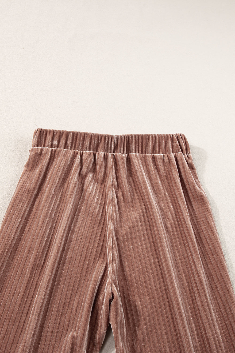 Black High Waist Flare Corduroy Pants
