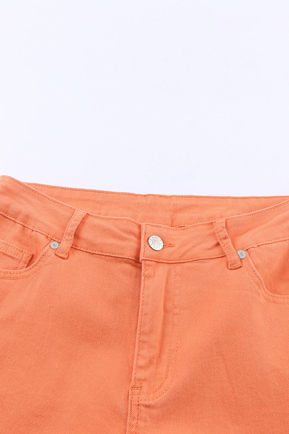 Orange High Waist Wide Leg Jeans