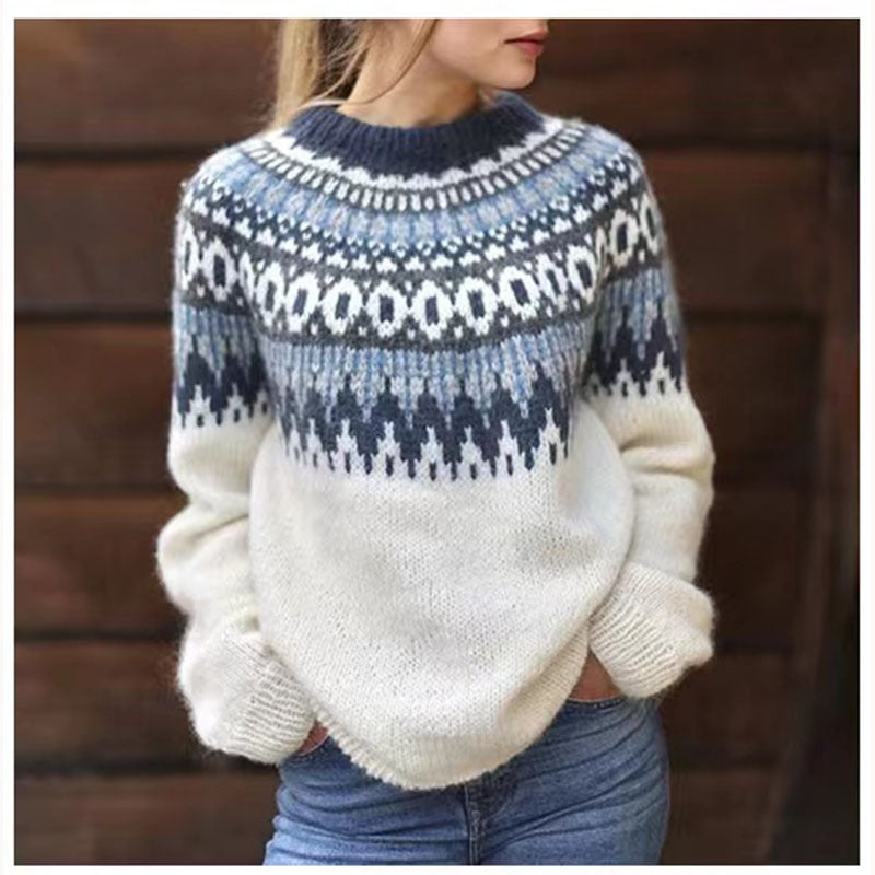 Women's Vintage Ski Sweater