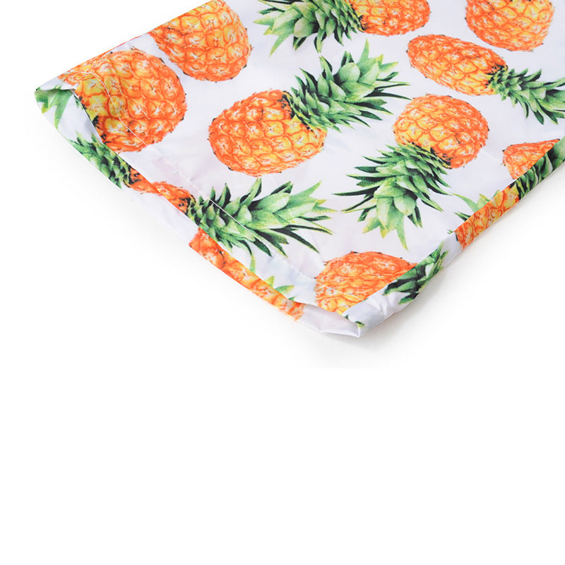 Pineapple Print Swim Trunks