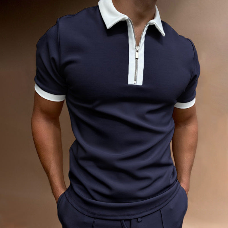 Men's Zip Polo Shirt