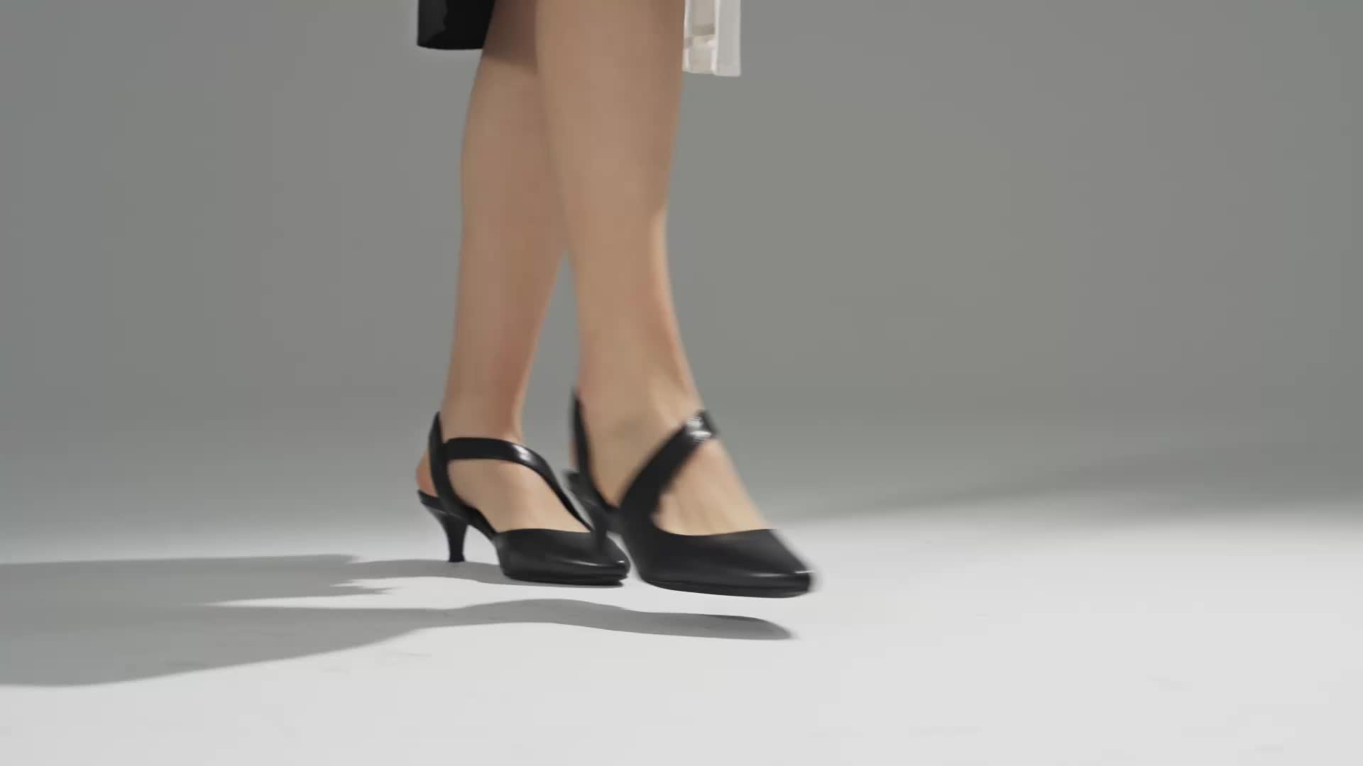 Low Kitten Heel Strappy Pumps