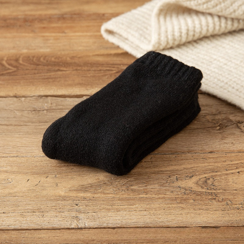 Warm Padded Extra Thick Fleece Lined Middle Tube Socks