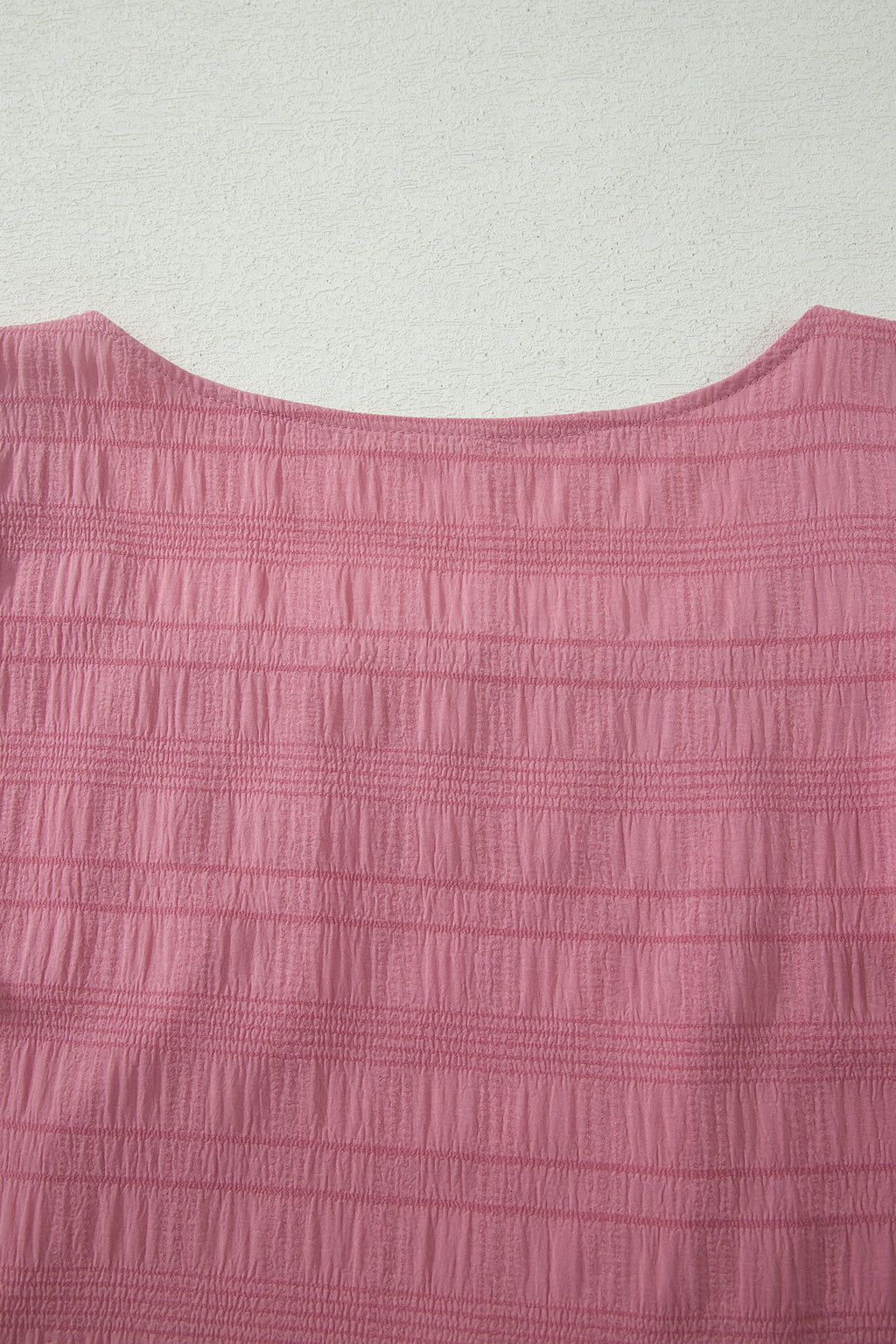 Textured Flutter Sleeve Shorts Set – Square Neck Top & Shirred High Waist Shorts Dear-Lover Dropshipping Two Piece Sets/Short Sets