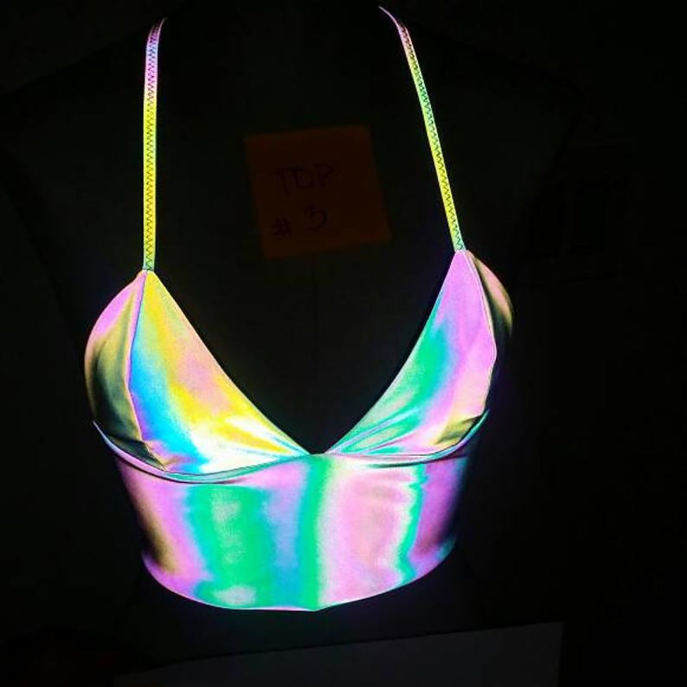 Reflective Silver Rainbow Camisole
