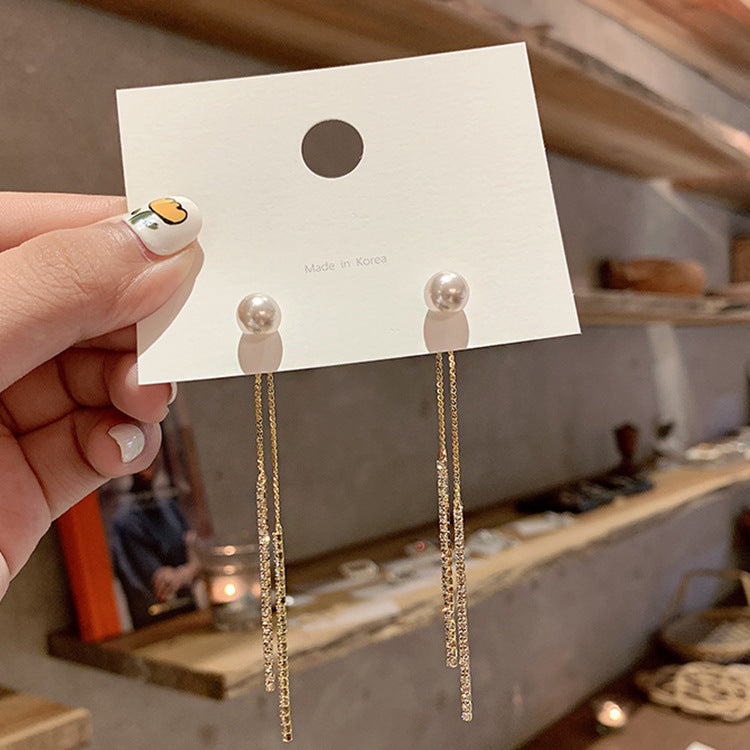 Personality Tassel and Stud Earrings