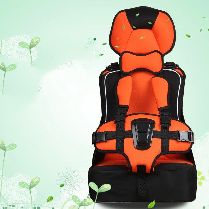 Portable Baby Universal Car Safety Seat Orange CJ Dropshipping Baby Car Seat