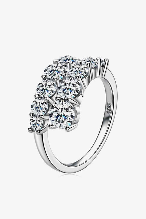 Adored Moissanite 925 Sterling Silver Ring Bazaare Mart Adored Moissanite 925 Sterling Silver Ring
