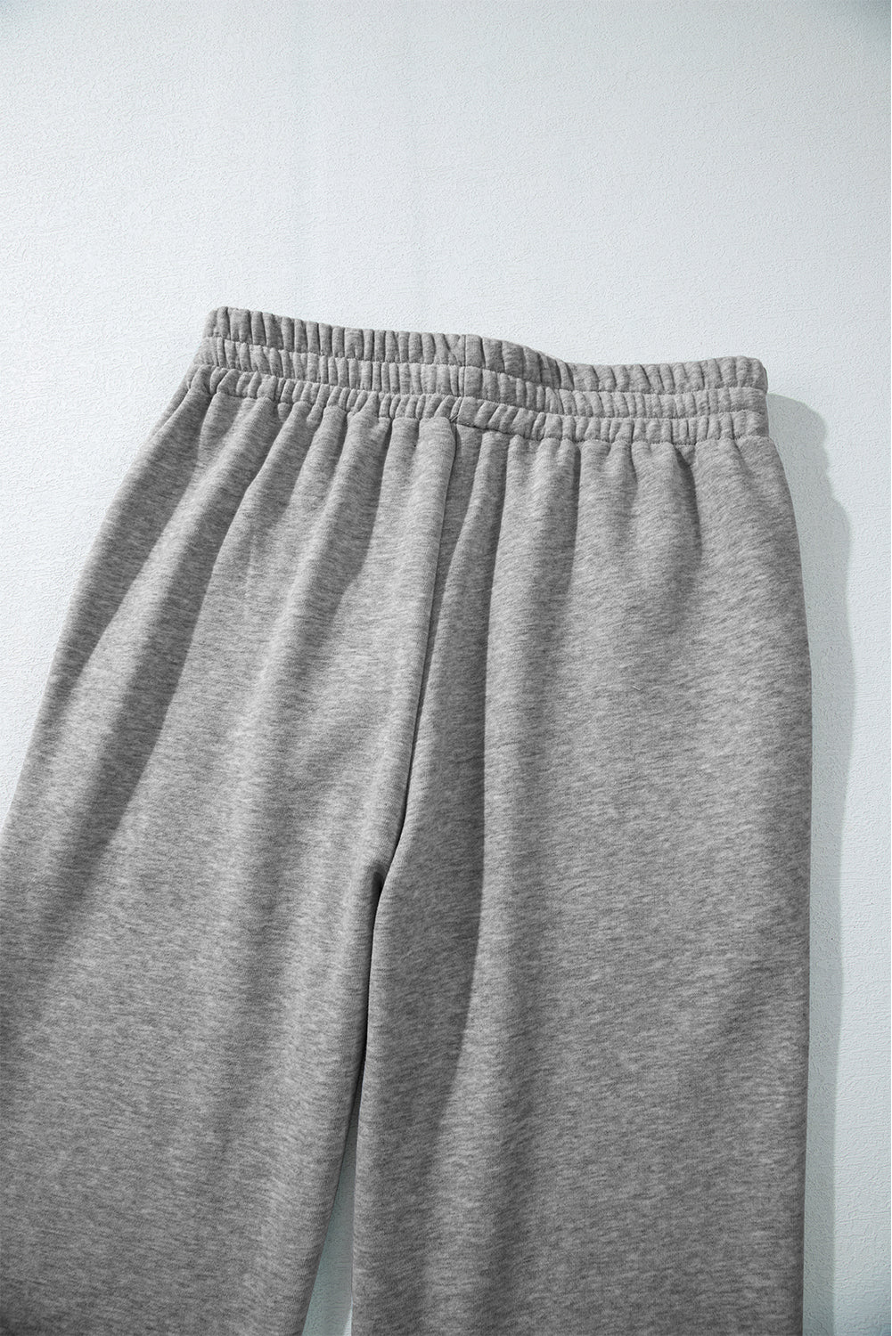 Light Grey Fleece Lined Drawstring Pants