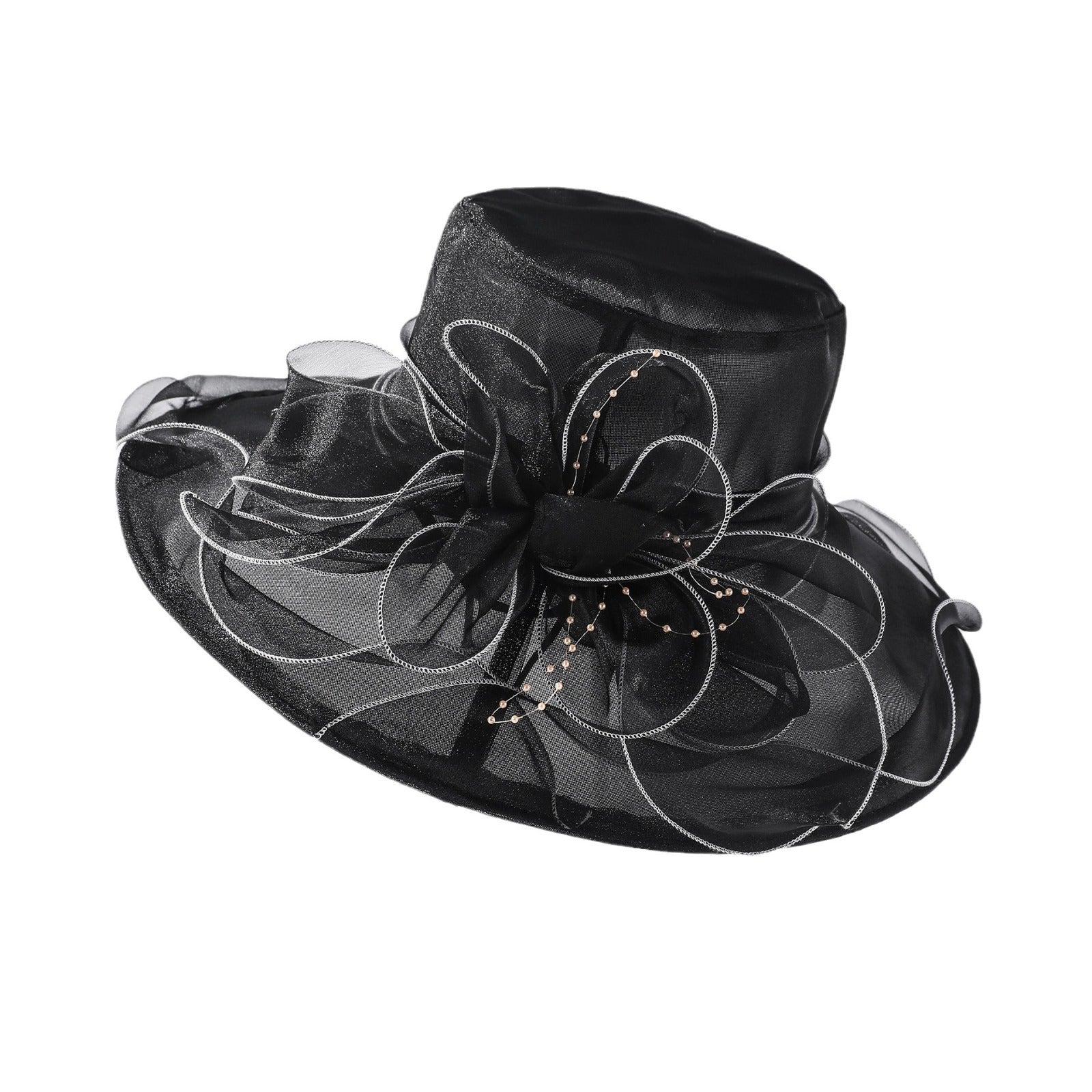 British Lady Elegant Summer Dress Hat