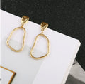 Abstract Drop Geo Earrings default Bazaare Mart Gold Abstract Earrings