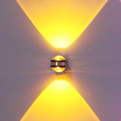 Gold White Crystal Wall Lamp 