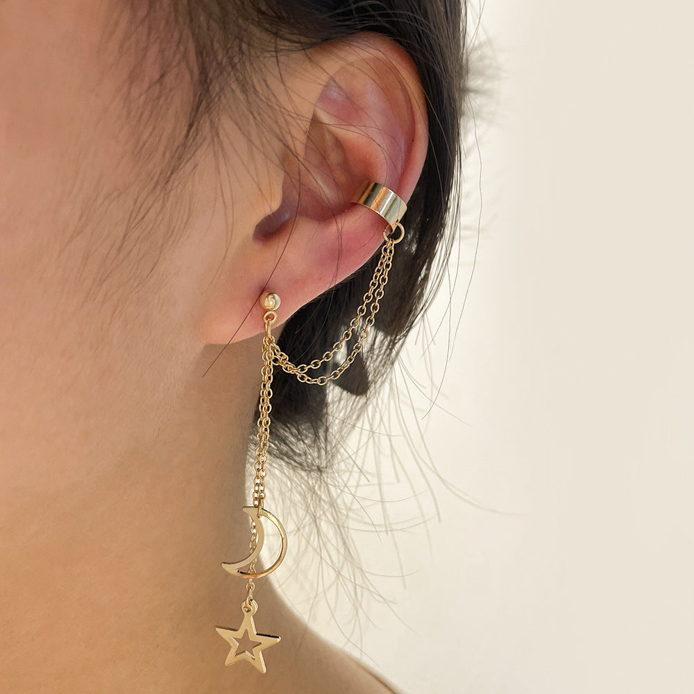 Celestial Chained Ear Cuff