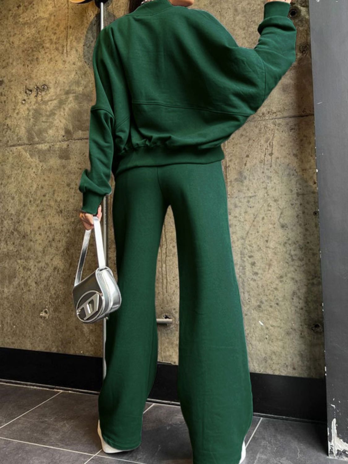 Baseball Zip Up Jacket and Drawstring Pants Set