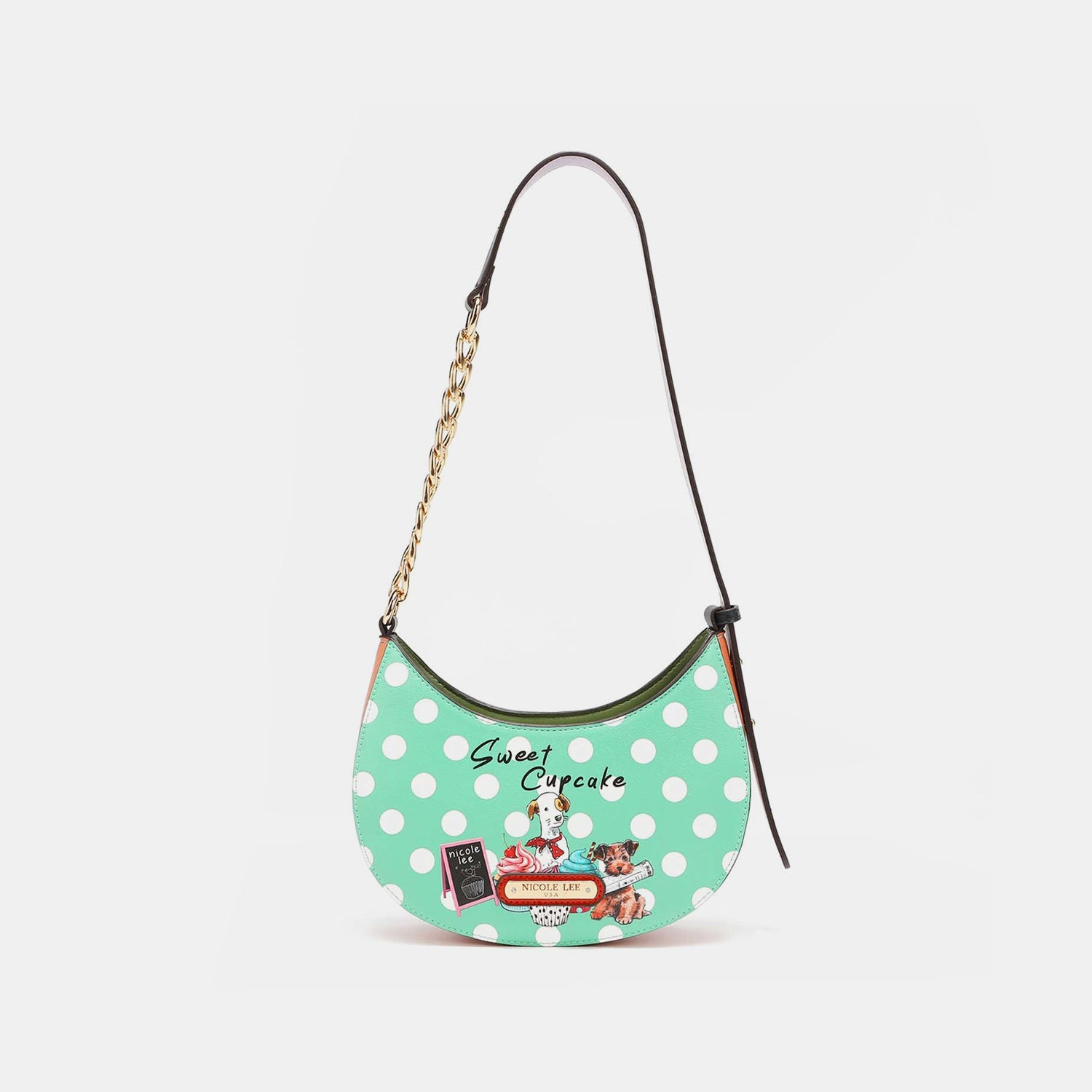 Lime Polka Dot Purse