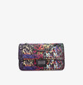 Graffiti Rhombus Chain Purse Black Bazaare Mart Purse