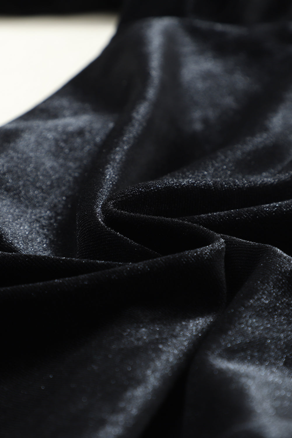 Black Velvet Joggers with Pockets