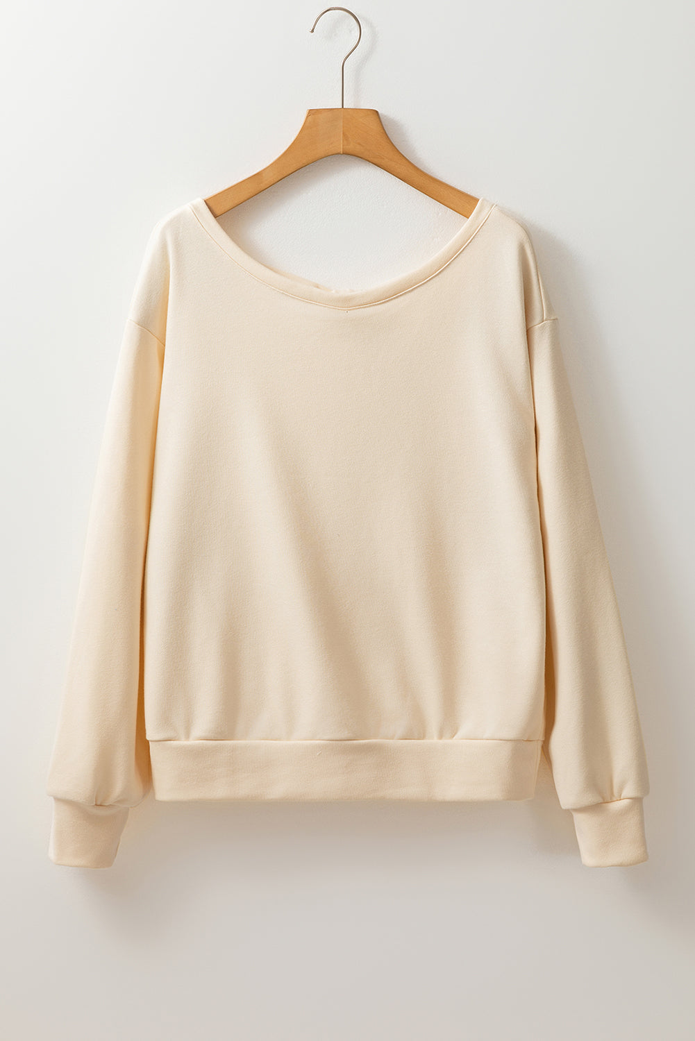 Apricot Back Bow Sweatshirt