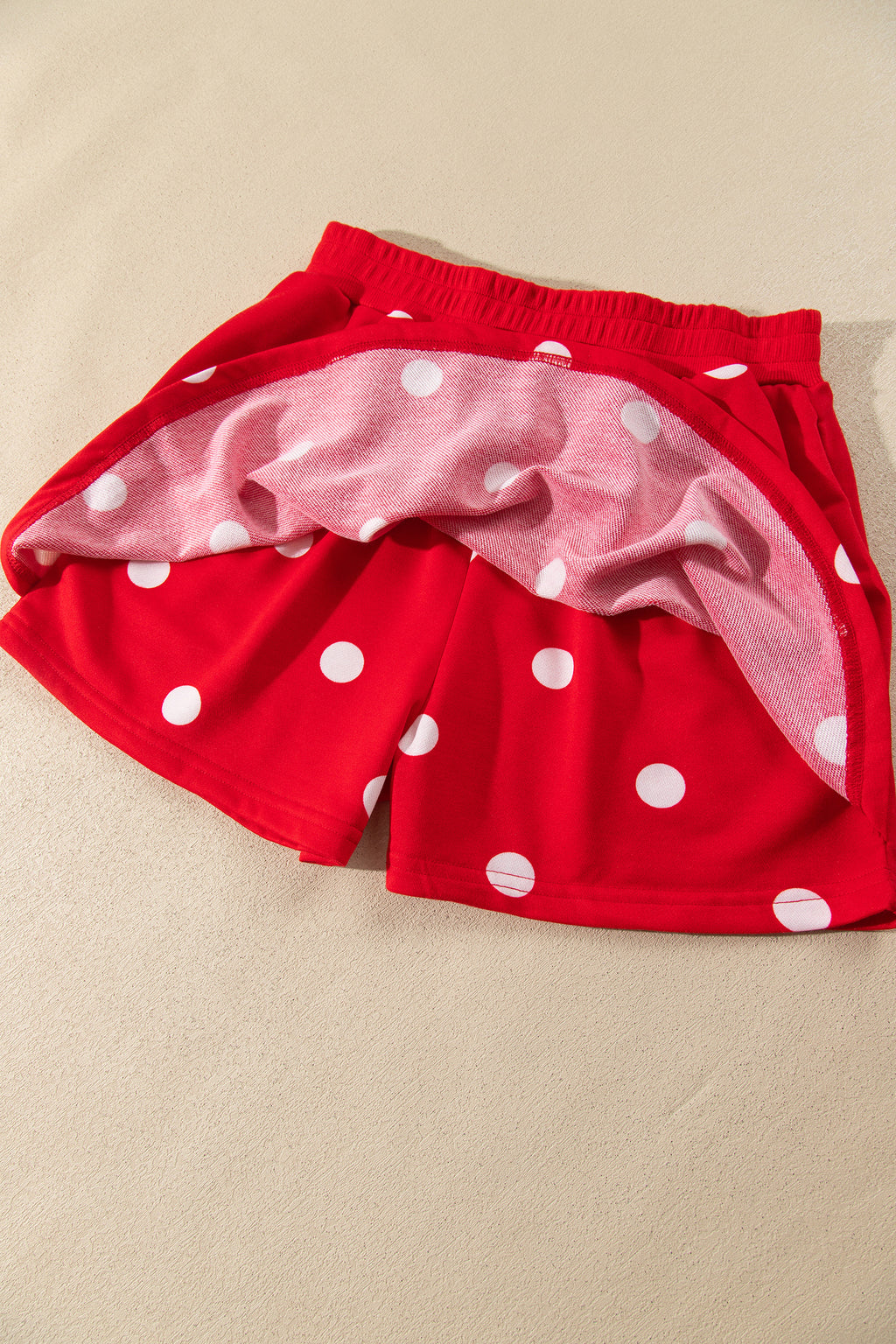 Polka Dot Pullover & Skort Two-Piece Set