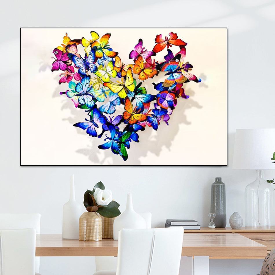 Heart Full of Butterflies Poster - Bazaare Mart