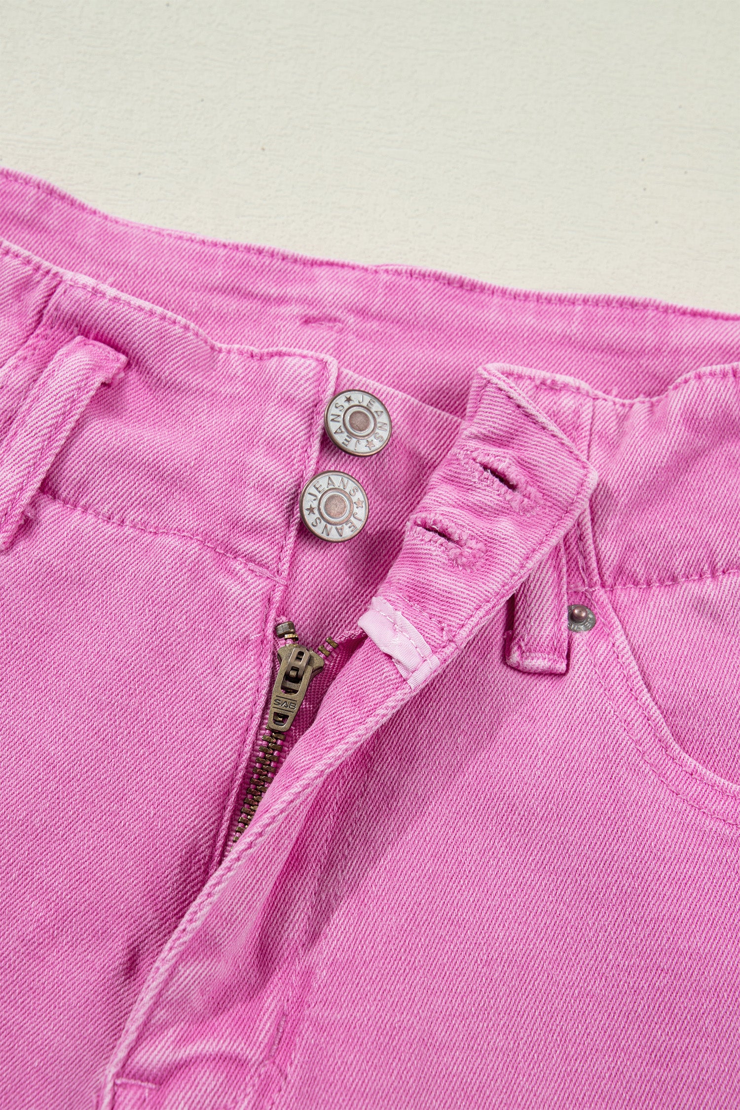 2-Button High Waist Flared Bottom Jeans Bazaare Mart Bottoms/Jeans