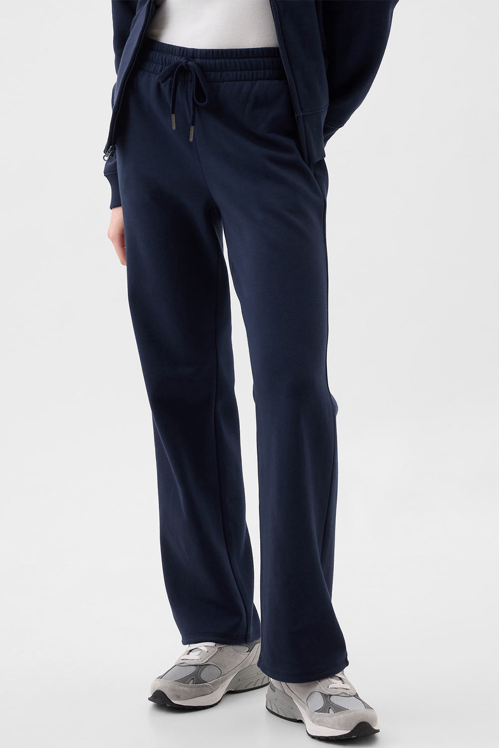 Navy Blue Fleece Drawstring Pants