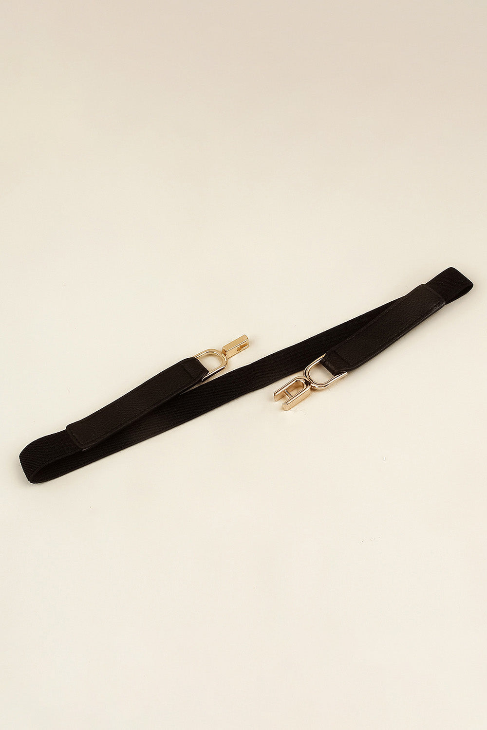 Gold Buckle Elastic Belt