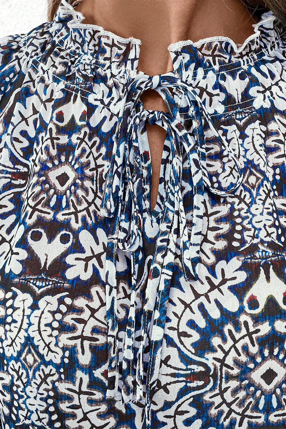 Navy Mandala Blouse