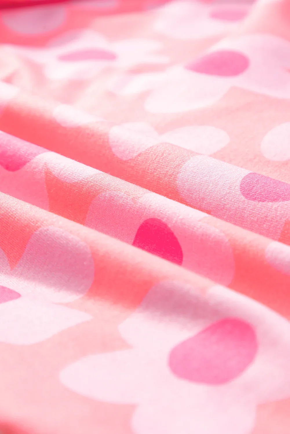 Pink Flower Print Short Sleeve Shirt Pajamas Set Bazaare Mart Loungewear & Sleepwear/Sleepwear