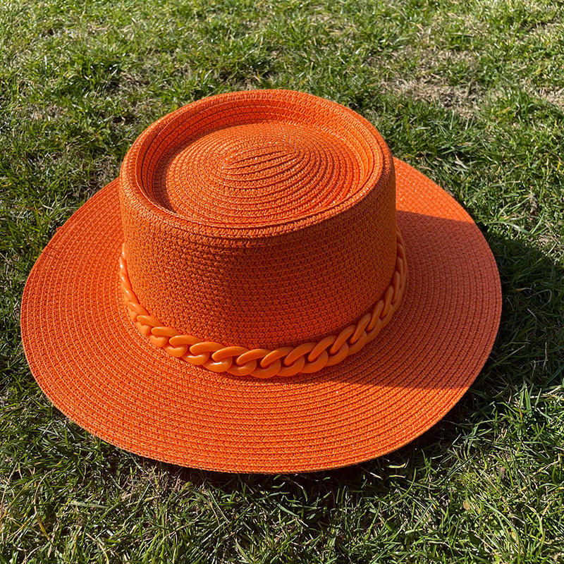 Colorful Chain Straw Hat