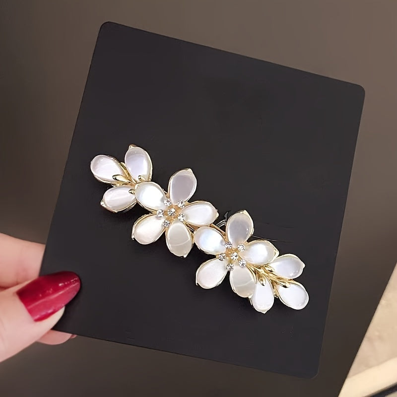 Elegant Floral Hair Barrette