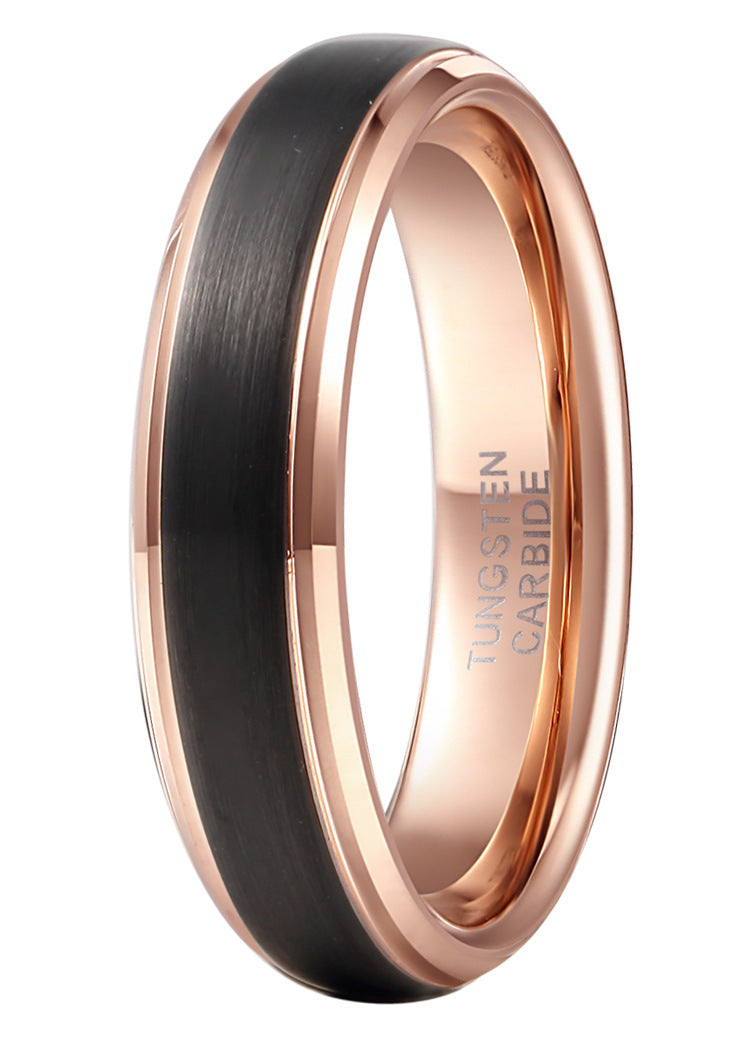 Men's Black Tungsten Steel Ring