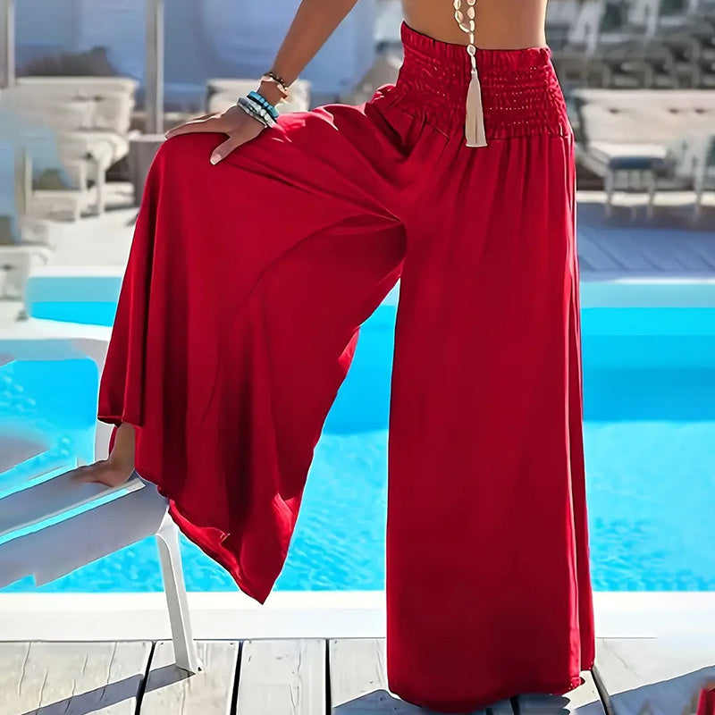 Solid Color Plus Size Palazzo Pants