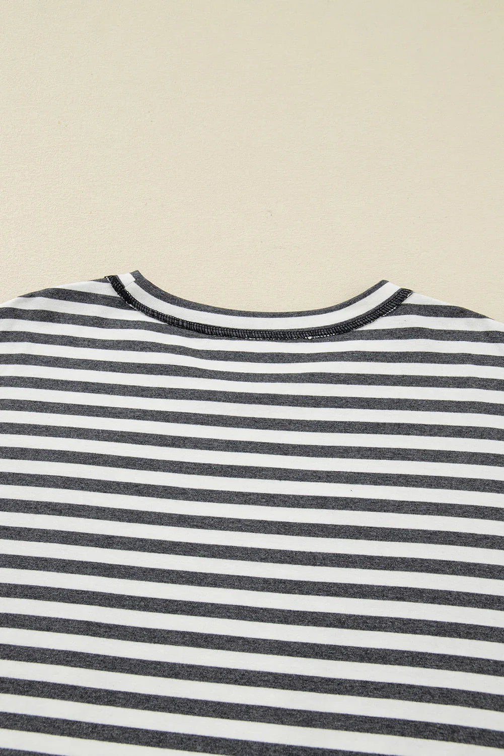 Gray Stripes and Stars Plus Size Long Sleeve Top Bazarre Mart Plus Size/Plus Size Tops/Plus Size Long Sleeve Tops