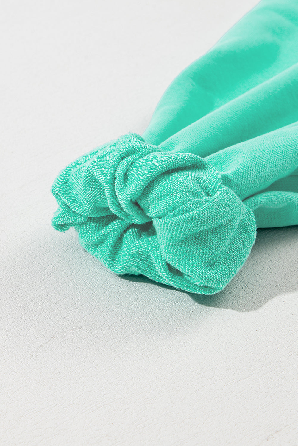 Teal Half Zipper Oversized Hoodie