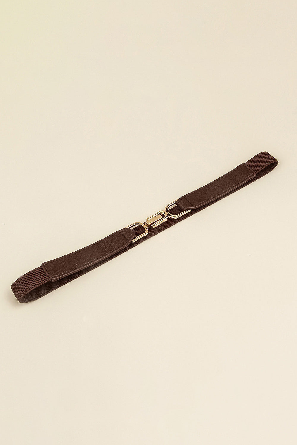 Gold Buckle Elastic Belt