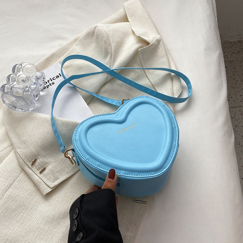 Blue  Heart Crossbody Bag