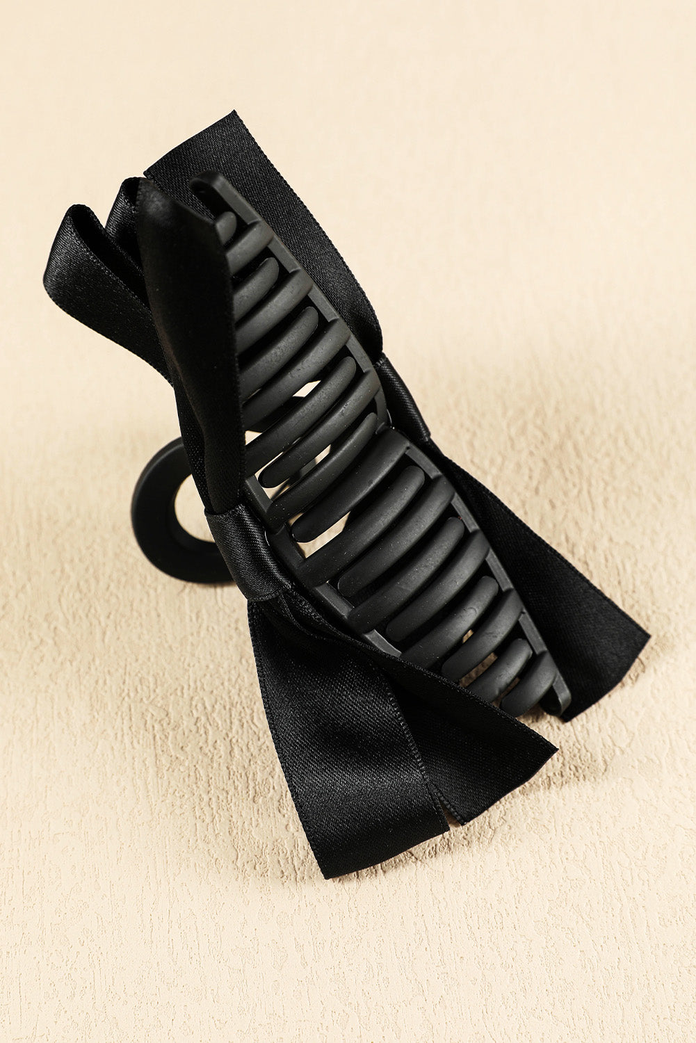 Black Bow Hair Clip