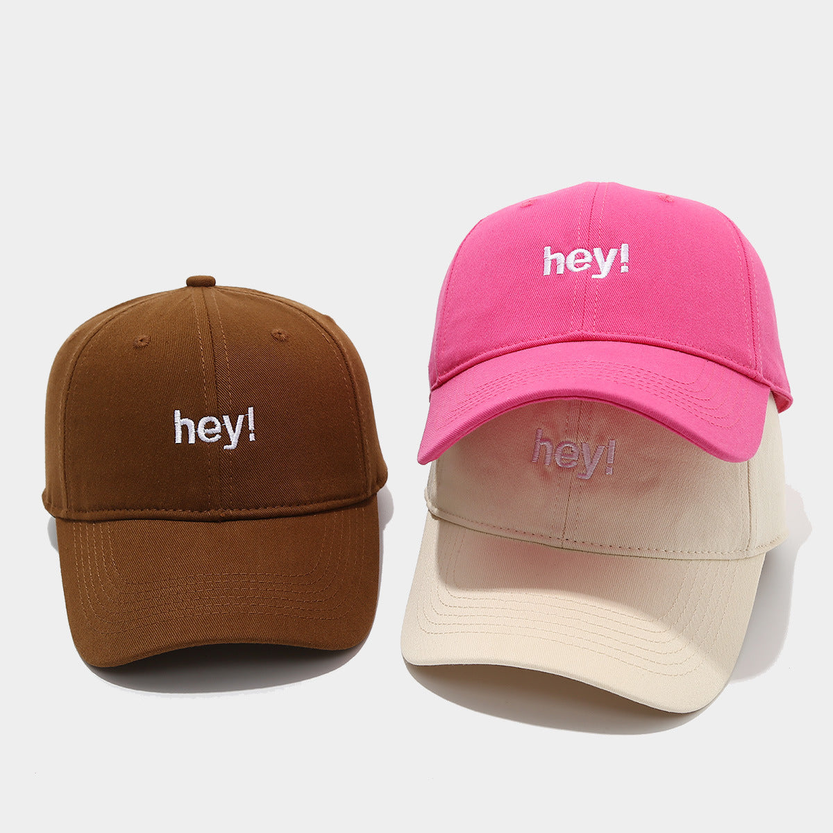 Hey Embroidered Baseball Cap