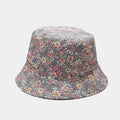 Women's Reversible Floral Bucket Hat Gray M56 To 58cm Bazaare Mart Floral Bucket Hat